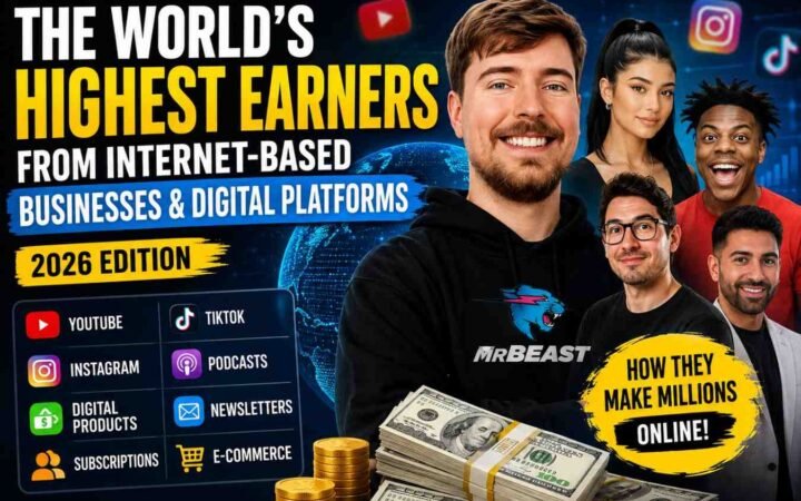 The World’s Highest Earners From Internet-Based Businesses & Digital Platforms (2026): How They Make Money