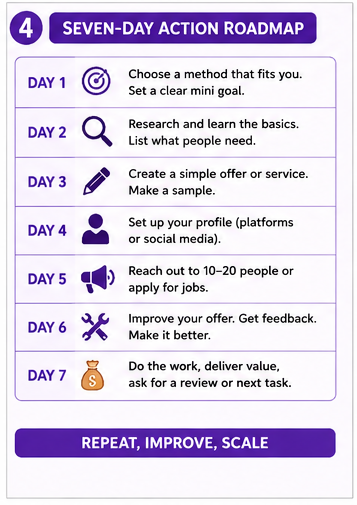 Action road map for to make money Online