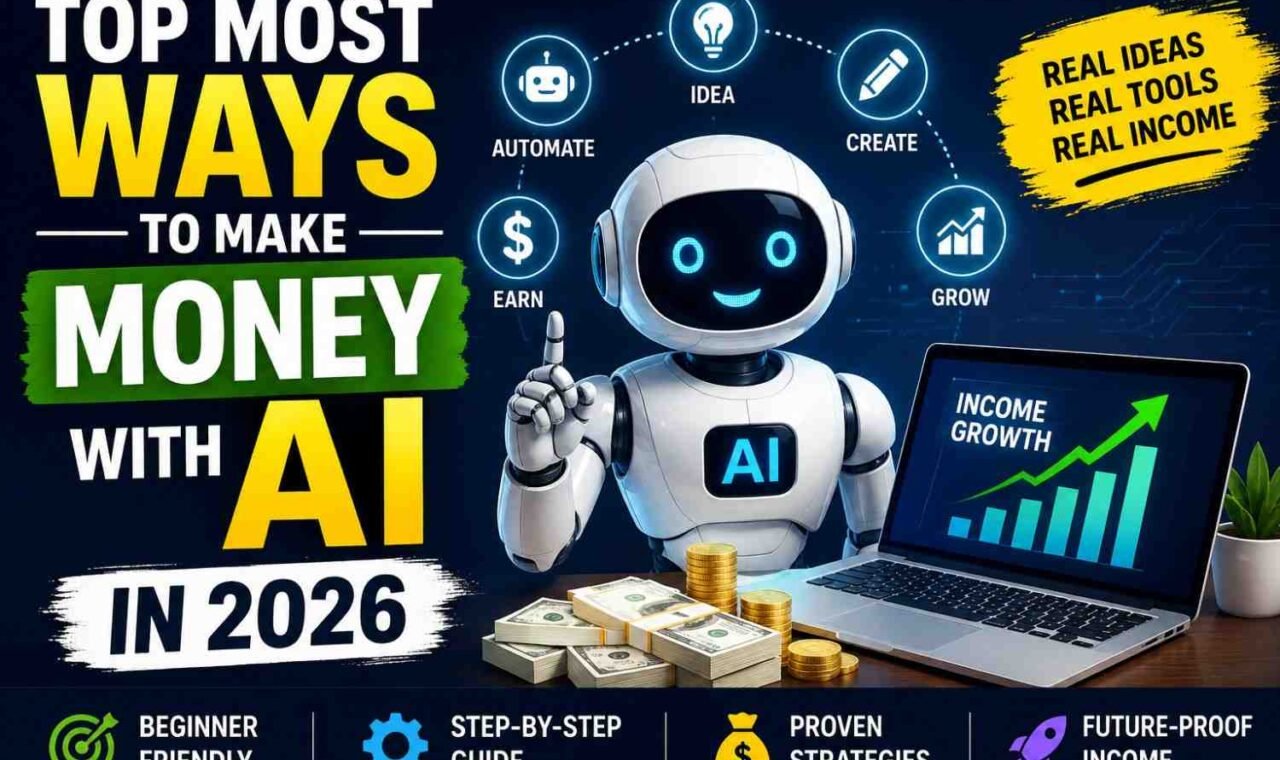 Top Most Demanding Ways to Make Money with AI in 2026 (Real Methods That Actually Work + Step-by-Step Blueprint)