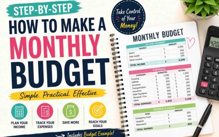 How to Make a Monthly Budget: 7 Simple Steps + Real Budget Example